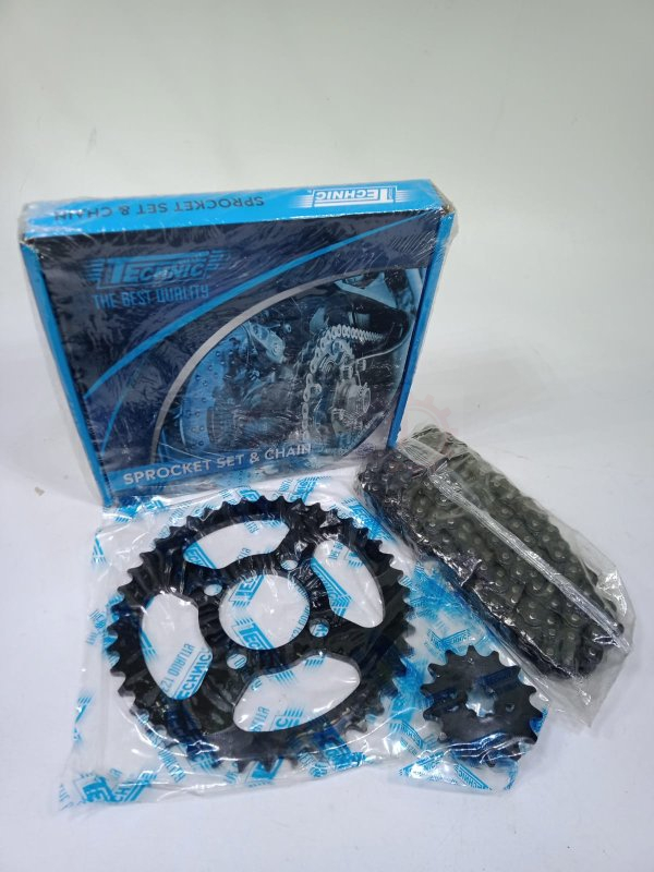 Sparepart CHAIN SPROCKET KIT BAJAJ CALIBER 115 TECHNIC best price in Sri Lanka